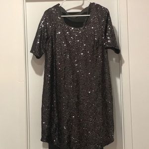 Grey Sequin Dress